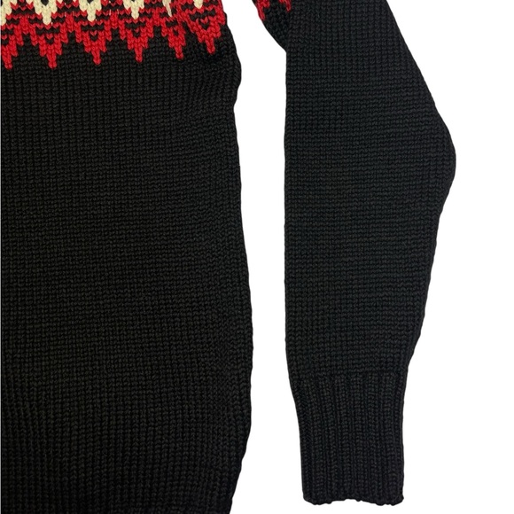 Dale of Norway Myking Nordic Merino Wool Black Chunky Knit Men’s Sweater XL NEW - Picture 13 of 16